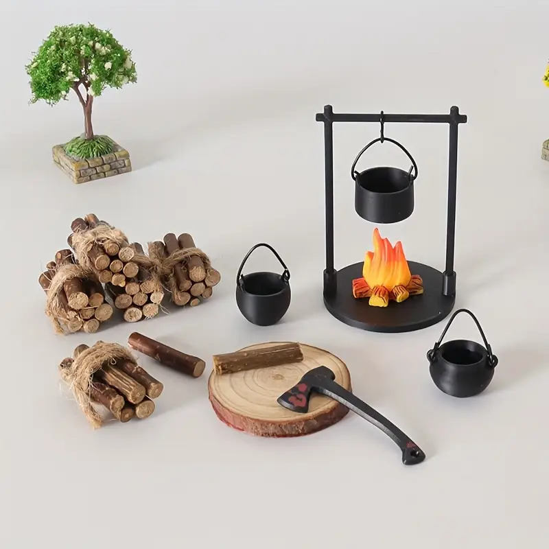 Mini Campfire Hanging Stove Po - Camping Cooking Gear 评论和价格