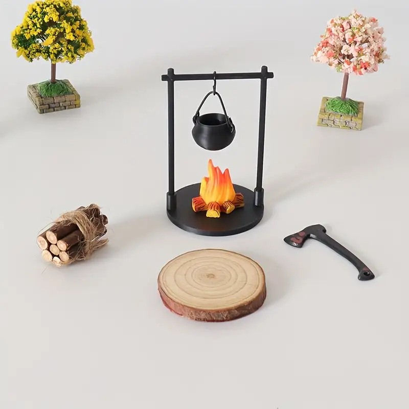 Mini Campfire Hanging Stove Po - Camping Cooking Gear 评论和价格