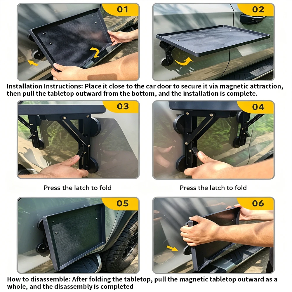 Portable Car Side Door Hanging - Camping Cooking Table Foldable 评论和价格