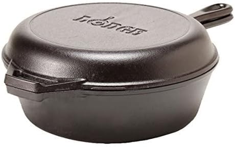 2-in-1 Cast Iron Combo Cooker: - Skillet Cast Iron Camp 评论和价格