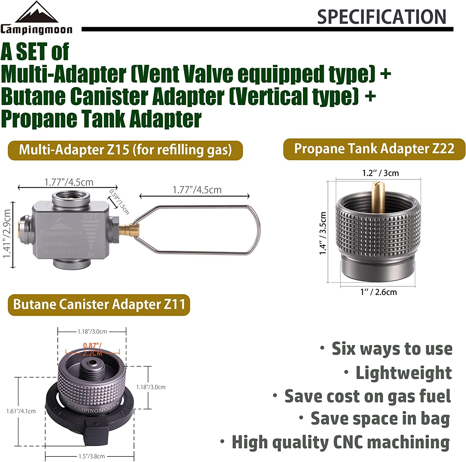 Gas Stove Adapter Gas Save wit - Camping Cooking Butane 评论和价格
