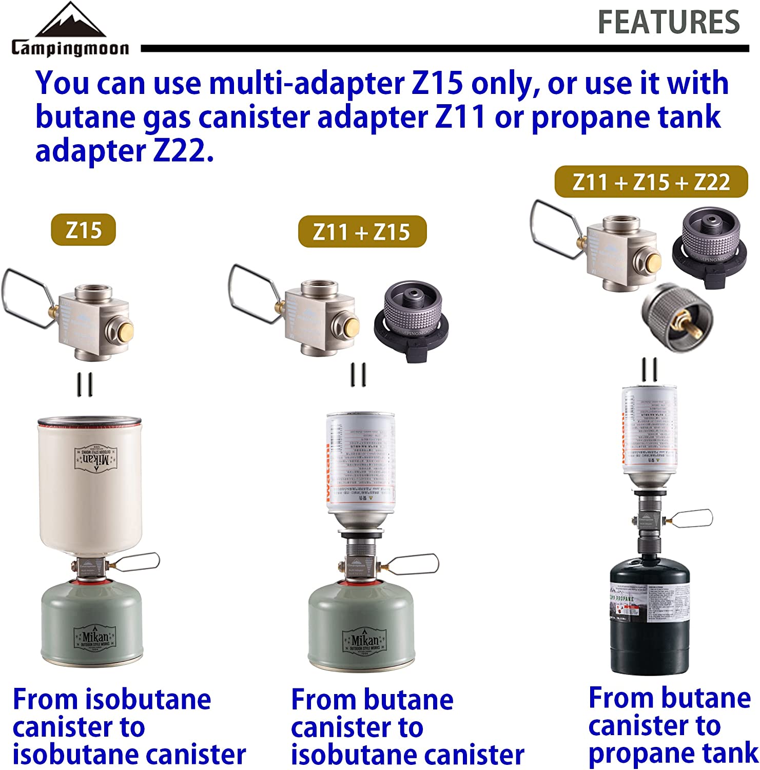 Gas Stove Adapter Gas Save wit - Camping Cooking Butane 评论和价格