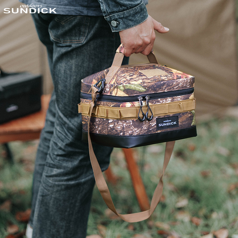 1 Black/Brown/Army Green/Camo  - Camping Cooking Organizer 评论和价格