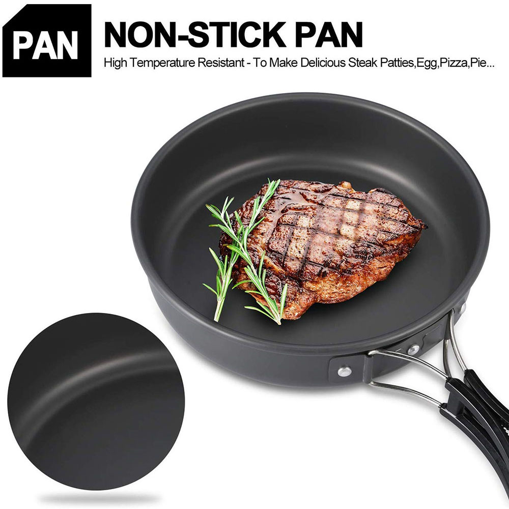 Outdoor Camping Cookware Set M - Camping Cooking Gear 评论和价格