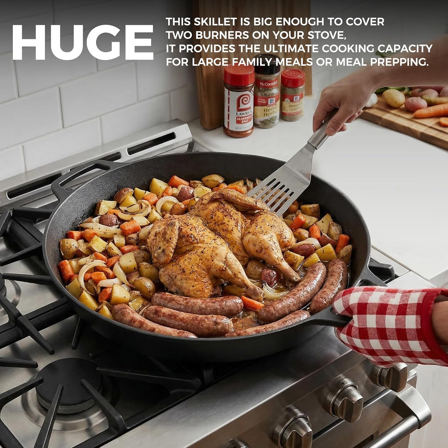 Dual Handle Outdoor Camping Fr - Skillet Cast Iron Camp 评论和价格