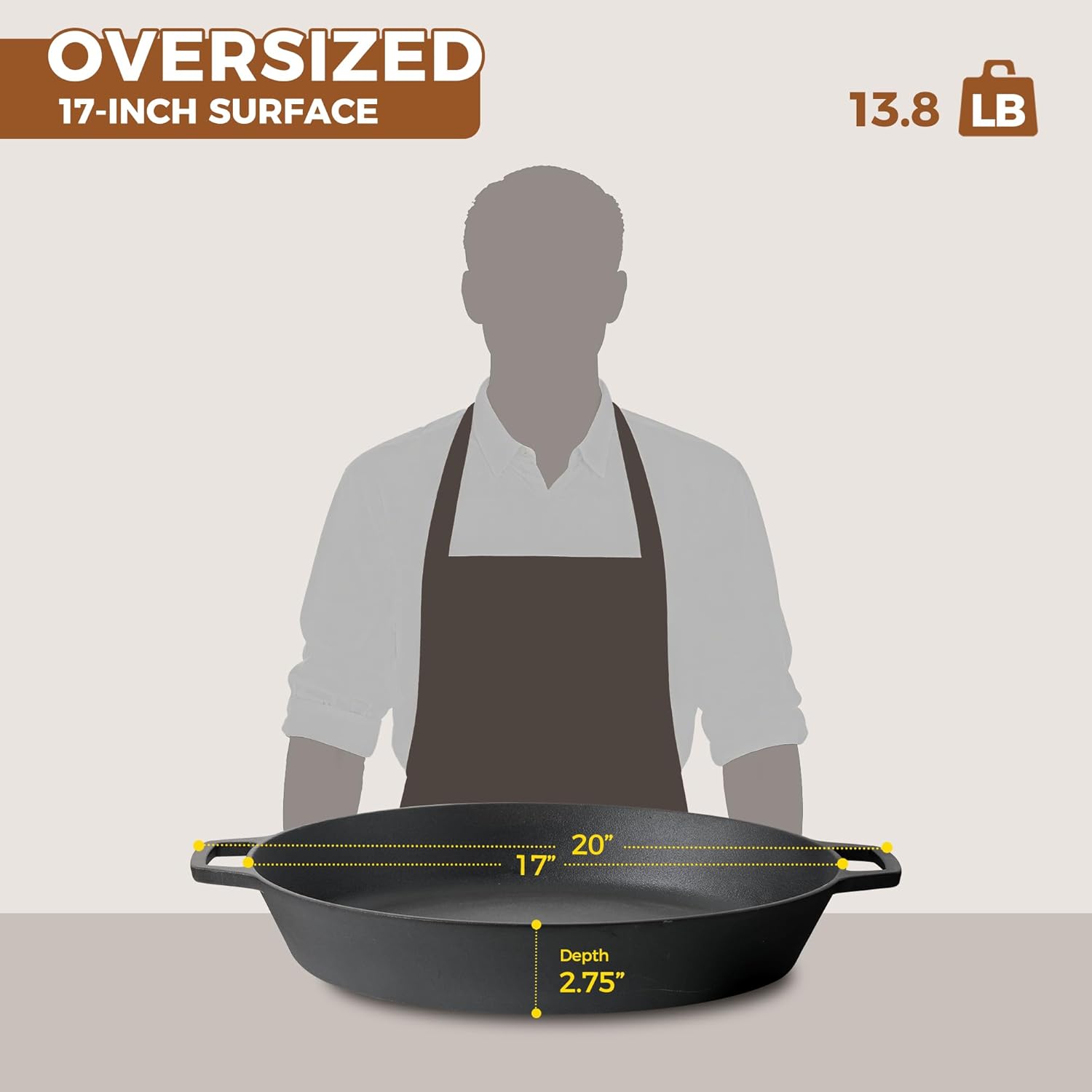 Dual Handle Outdoor Camping Fr - Skillet Cast Iron Camp 评论和价格