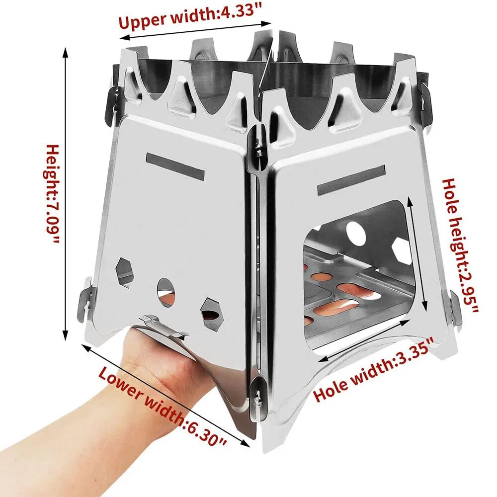 Portable Camping Wood Stove wi - Camping Cooking System 评论和价格