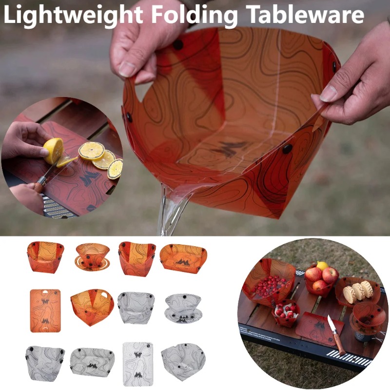 Foldable Camping Tableware Por - Camping Cooking Plate 评论和价格