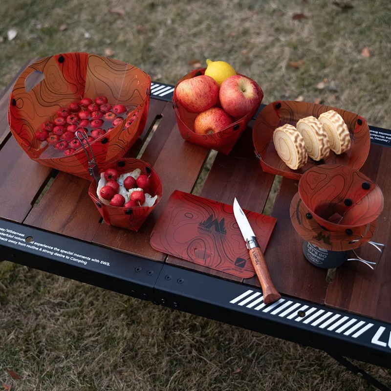 Foldable Camping Tableware Por - Camping Cooking Plate 评论和价格