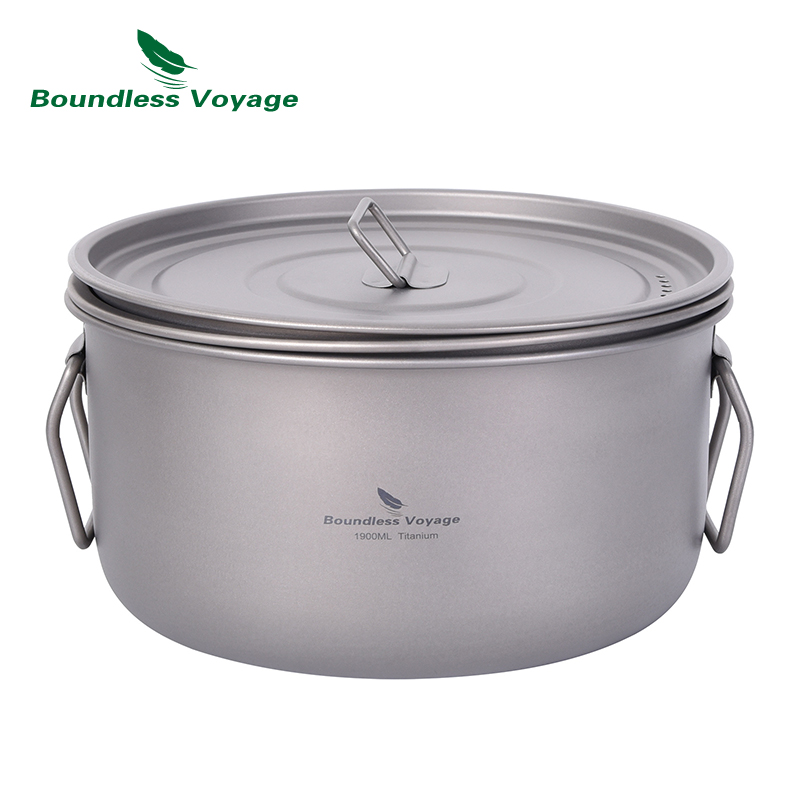 Boundless Voyage Camping Cooki - Camping Cooking Set Stainless Steel 评论和价格