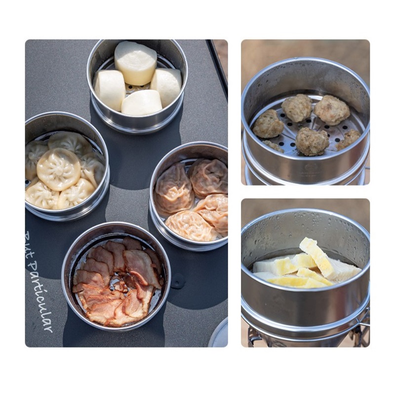 CAMPINGMOON Portatle Outdoor C - Camping Cooking Set Stainless Steel 评论和价格